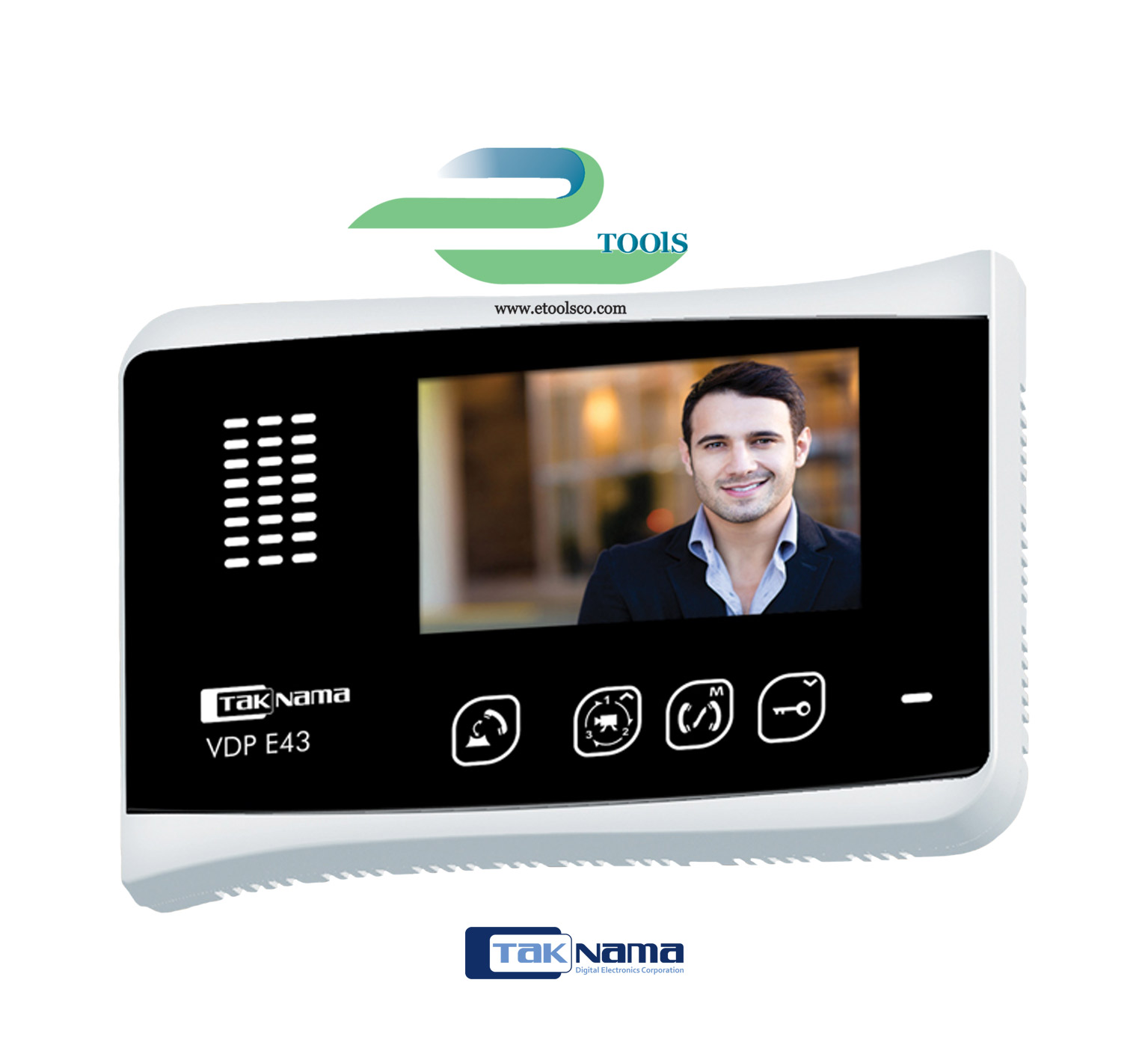 مانیتور آیفون تصویری تک نما VDP E43